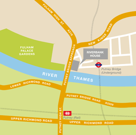 Map of Putney